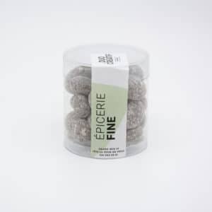 Amandes caramélisées enrobées de chocolat